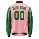 Custom Light Pink Emerald Green Jacket JA2121242117B31724