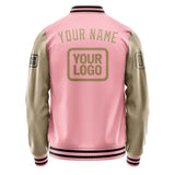 Custom Light Pink Light Khaki Jacket JA212125211717252517