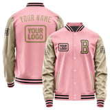 Custom Light Pink Light Khaki Jacket JA212125211717252517