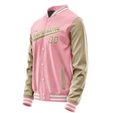 Custom Light Pink Light Khaki Jacket JA2121252118B31825