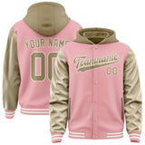Custom Light Pink Light Khaki Jacket