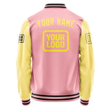 Custom Light Pink Light Yellow Jacket JA212126211717262617