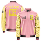 Custom Light Pink Light Yellow Jacket