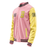 Custom Light Pink Light Yellow Jacket JA212126211717262617