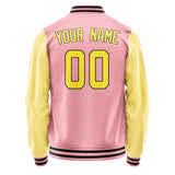 Custom Light Pink Light Yellow Jacket JA2121262117B31726