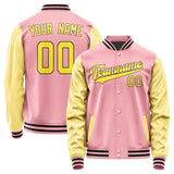 Custom Light Pink Light Yellow Jacket