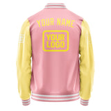 Custom Light Pink Light Yellow Jacket JA212126211818262618