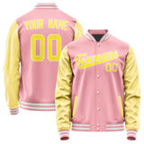 Custom Light Pink Light Yellow Jacket