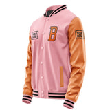 Custom Light Pink Orange Jacket JA212128211717282817