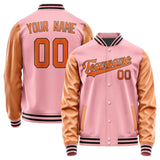 Custom Light Pink Orange Jacket JA2121282117B31728