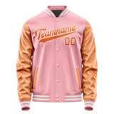 Custom Light Pink Orange Jacket JA2121282118B31828