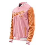 Custom Light Pink Orange Jacket JA2121282118B31828