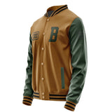 Custom Khaki Dark Green Jacket JA222206221717060617