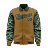 Custom Khaki Dark Green Jacket