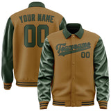 Custom Khaki Dark Green Jacket