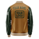 Custom Khaki Dark Green Jacket JA222206221818060618