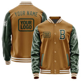 Custom Khaki Dark Green Jacket