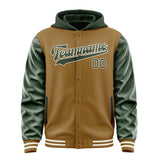 Custom Khaki Dark Green Jacket