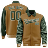 Custom Khaki Dark Green Jacket