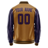 Custom Khaki Purple Jacket JA2222072217B31707