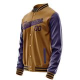 Custom Khaki Purple Jacket JA2222072217B31707