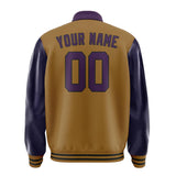 Custom Khaki Purple Jacket