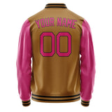 Custom Khaki Pink Jacket JA2222132217B21713