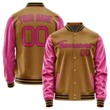 Custom Khaki Pink Jacket