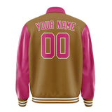Custom Khaki Pink Jacket