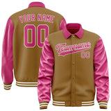 Custom Khaki Pink Jacket