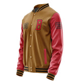 Custom Khaki Red Jacket JA222214221717141417