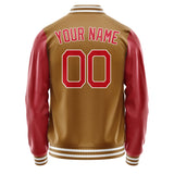 Custom Khaki Red Jacket JA2222142218B21814