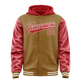 Custom Khaki Red Jacket