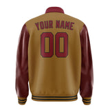 Custom Khaki Crimson Red Jacket