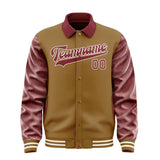 Custom Khaki Crimson Red Jacket