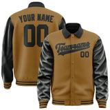 Custom Khaki Black Jacket