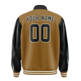 Custom Khaki Black Jacket