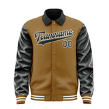 Custom Khaki Black Jacket