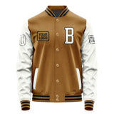 Custom Khaki White Jacket JA222218221717181817