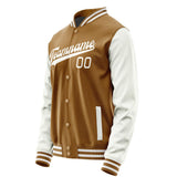 Custom Khaki White Jacket JA2222182218B31818