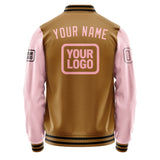 Custom Khaki Light Pink Jacket JA222221221717212117