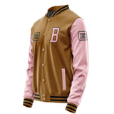 Custom Khaki Light Pink Jacket JA222221221717212117