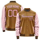 Custom Khaki Light Pink Jacket