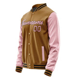 Custom Khaki Light Pink Jacket JA2222212217B21721