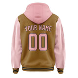 Custom Khaki Light Pink Jacket