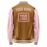 Custom Khaki Light Pink Jacket JA222221221818212118