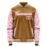 Custom Khaki Light Pink Jacket JA2222212218B21821