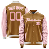 Custom Khaki Light Pink Jacket