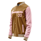 Custom Khaki Light Pink Jacket JA2222212218B21821