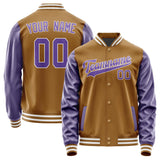 Custom Khaki Light Purple Jacket